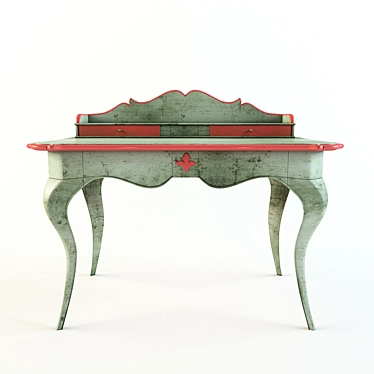 Elegant GRANGE Provençal Dressing Table 3D model image 1 