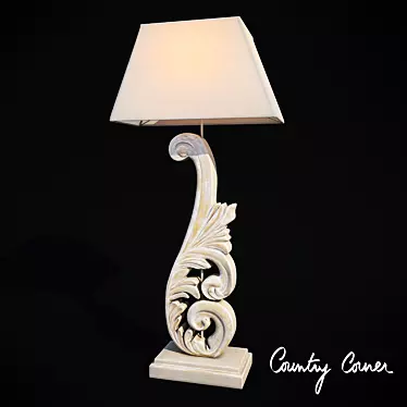 Gabriella Country Corner Table Lamp 3D model image 1 