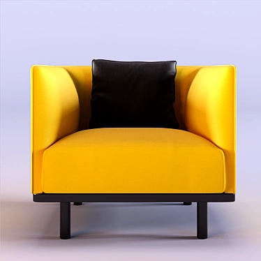 Ethereal Comfort: MART Armchair 3D model image 1 