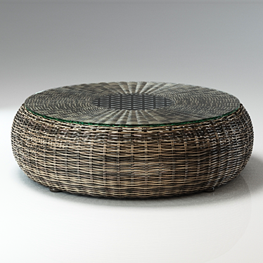 Naturale Rattan Kiwi Table 3D model image 1 