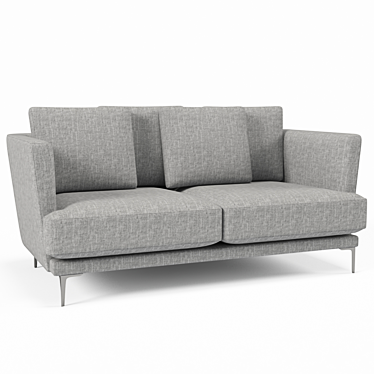 Cozy and Stylish 2.5-Seat Sofa 3D model image 1 