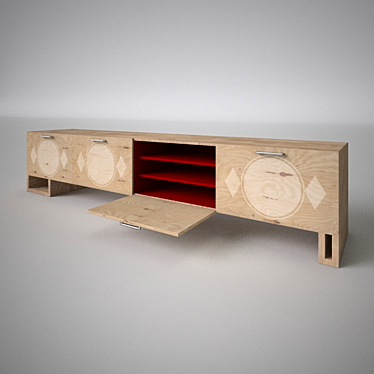 African Dreams TV Cabinet 3D model image 1 