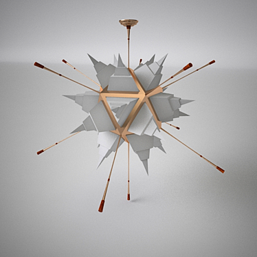 Title: Starburst Sputnik Chandelier 3D model image 1 