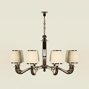 Elegant Aerin Tuileries Chandelier 3D model image 1 