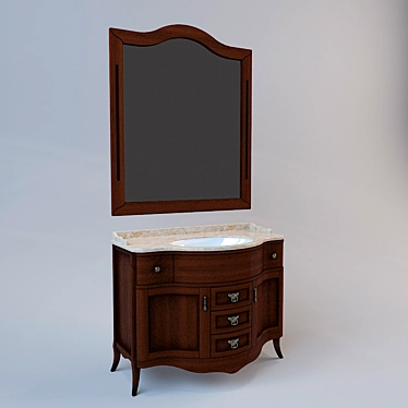 Italian Bathroom Furniture: Cezares Rubino 3D model image 1 