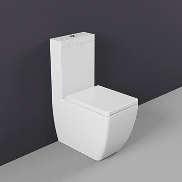 Kerasan Ego 3217: Modern Monoblock Toilet 3D model image 1 