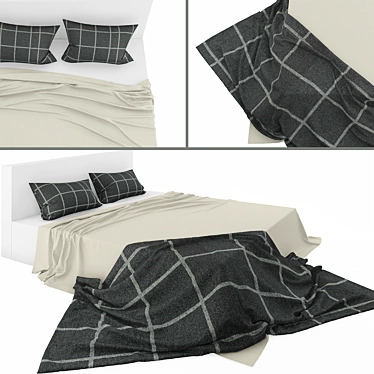 Cozy Dream Bedding 3D model image 1 