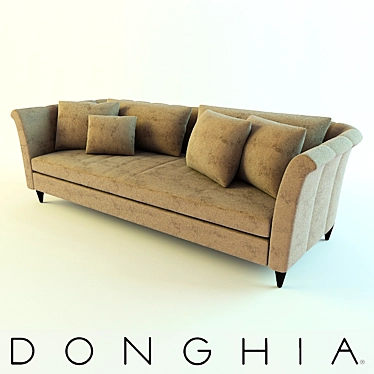 Donghia Monaco Sofa: Elegant Comfort for your Home 3D model image 1 