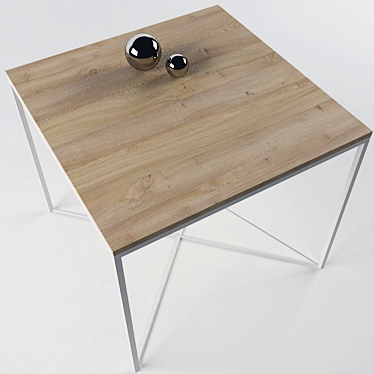 Modern Industrial Shadow Table 3D model image 1 