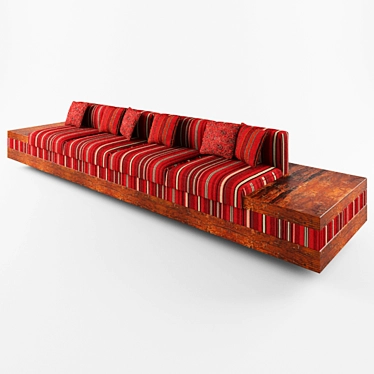 Versatile Dining Bench 3D model image 1 