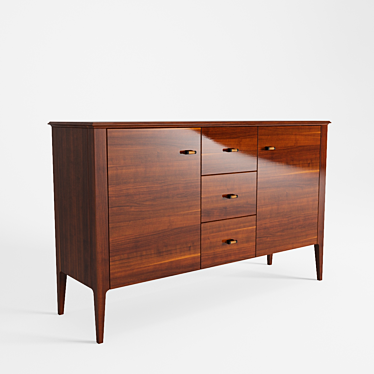 Stylish Modern Sideboard 3D model image 1 