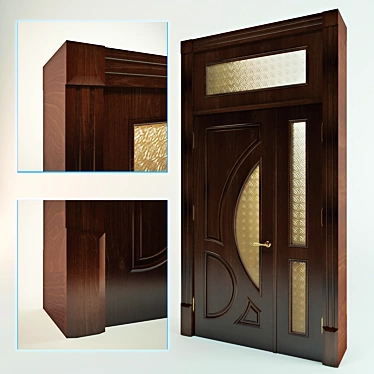 Elegant Entryway Door 3D model image 1 