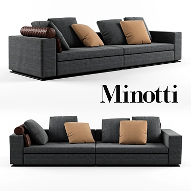 Sleek Minotti Leonard Sofa 3D model image 1 