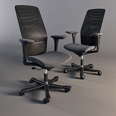 Kinnarps 5284M: ErgoForm Desk Chair 3D model image 1 