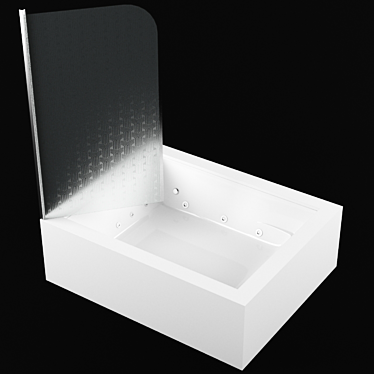 Custom Hydro-Massage Bathtub 3D model image 1 