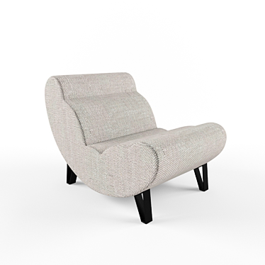 Elegant Ergonomic Recliner Chair 3D model image 1 