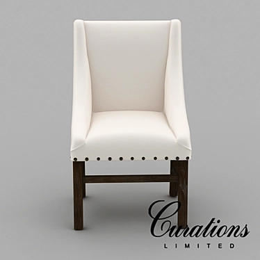 Modern Trestle Chair: Sleek and Stylish 3D model image 1 
