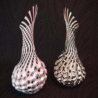 Elegant Meteora Vases 3D model image 1 