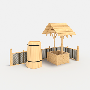 Rustic Village Set  3D model image 1 