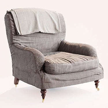 Elegant Displacement-Free Chair 3D model image 1 