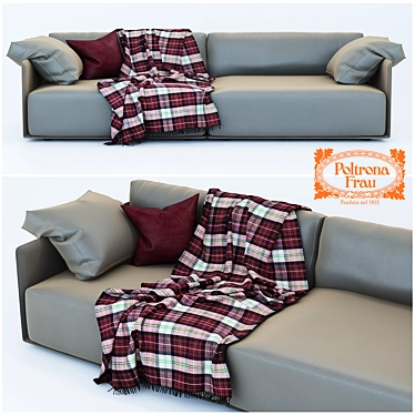 Elegant Poltrona Frau Cassiopea Sofa 3D model image 1 