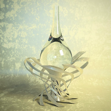 Elegant Jellyfish Vase 3D model image 1 