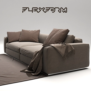 Elegant Flexform Sofa: Beauty in Simplicity 3D model image 1 
