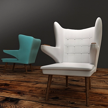 Bear Hug Velvet Chair 3D model image 1 