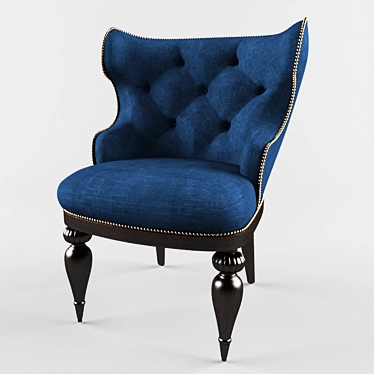 Viktoria Accent Chair: Elegant and Comfortable 3D model image 1 