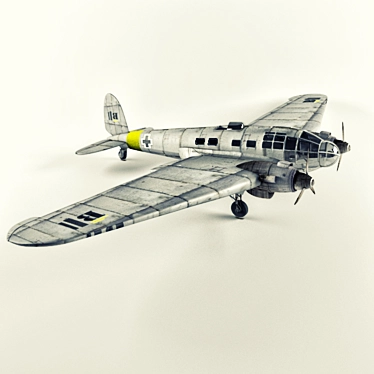 Historic Heinkel He 111 Warplane 3D model image 1 