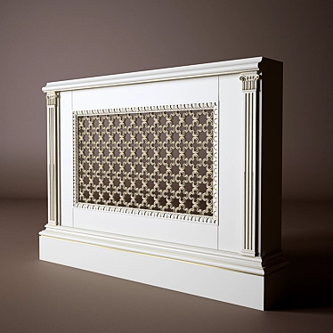 Sleek Radiator Grille: 1020x750x145mm 3D model image 1 