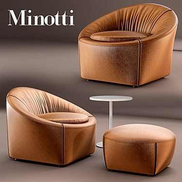 Luxury Minotti CAPRI Armchair 3D model image 1 