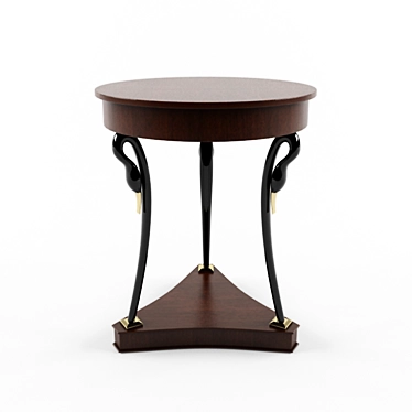 Modern Round Bedside Table 3D model image 1 