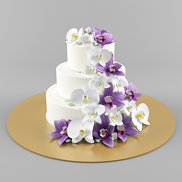 Celebration Mastic Cake 3D model image 1 