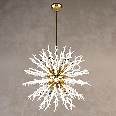 Elegant Diallo Large Chandelier 3D model image 1 