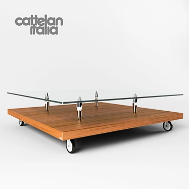 Elegant Coffee Table - Catelan Italia PARSIFAL 3D model image 1 