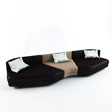 Contemporary Comfort: Modern Sofa 3D model image 1 