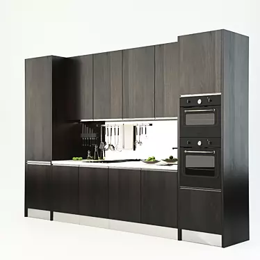 Contemporary Classic Kitchen 3D model image 1 