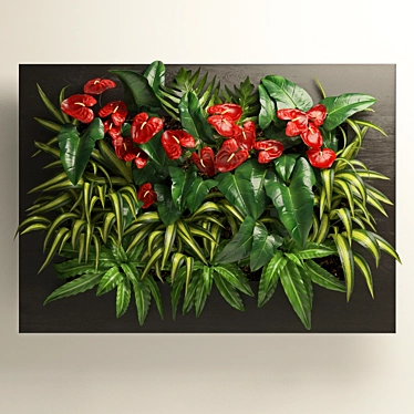 Anthurium Fitowall: Green Nature on Your Wall 3D model image 1 