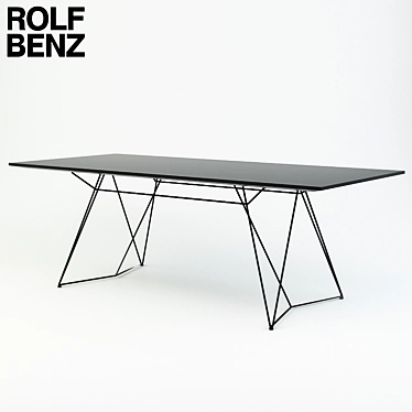 Modern Dining Table: ROLF BENZ CO-SINUS 3 3D model image 1 