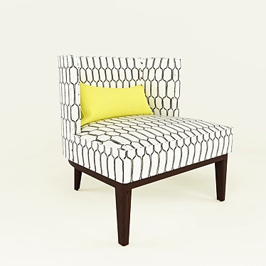 Elegant Grayson Chair 3D model image 1 