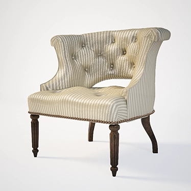 Elegant Sherrill Lounge Chair 3D model image 1 