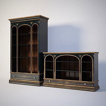 Luxury Sherrill Bookcase: Elegant and Functional 3D model image 1 