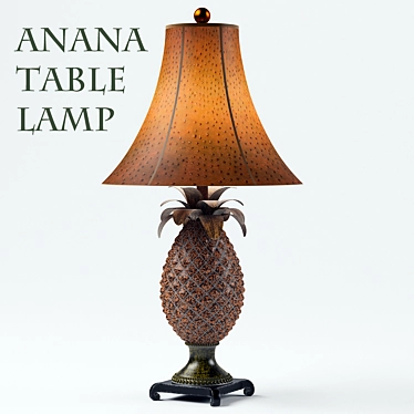 Tropical Charm Anana Table Lamp 3D model image 1 