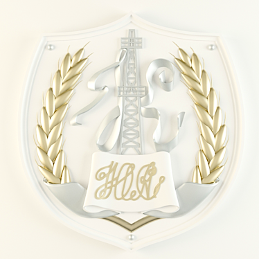 Regal Emblem Coat of Arms 3D model image 1 