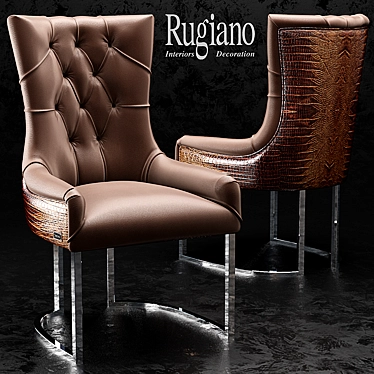 ITACA RUGIANO Chair: Elegant Comfort 3D model image 1 