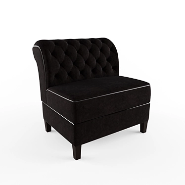 Bright Home Silent Tufted Black Velvet Accent Chair