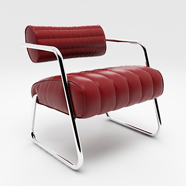 Elegant Bonaparte Chair by Eileen Gray 3D model image 1 