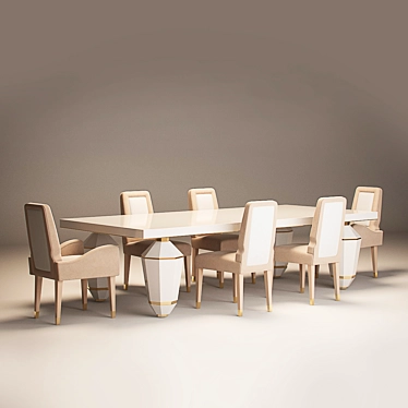  Alchymia Dining Set 3D model image 1 