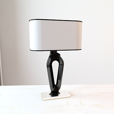 EVROSVET 7156 Black Table Lamp 3D model image 1 